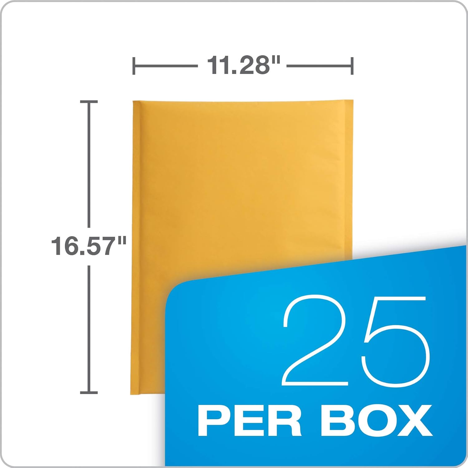 Quality Park Large Bubble Mailers, 10.5 x 15 Shipping Envelopes, Durable Brown Kraft Padded Envelopes, Redi-Strip Peel Off Closure, 25/Box (QUA85763) : Office Products