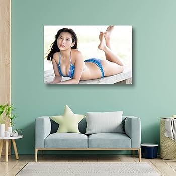 Amazon.co.jp: かけ絵新井 遥 ふくよか 巨乳 水着 アートパネル