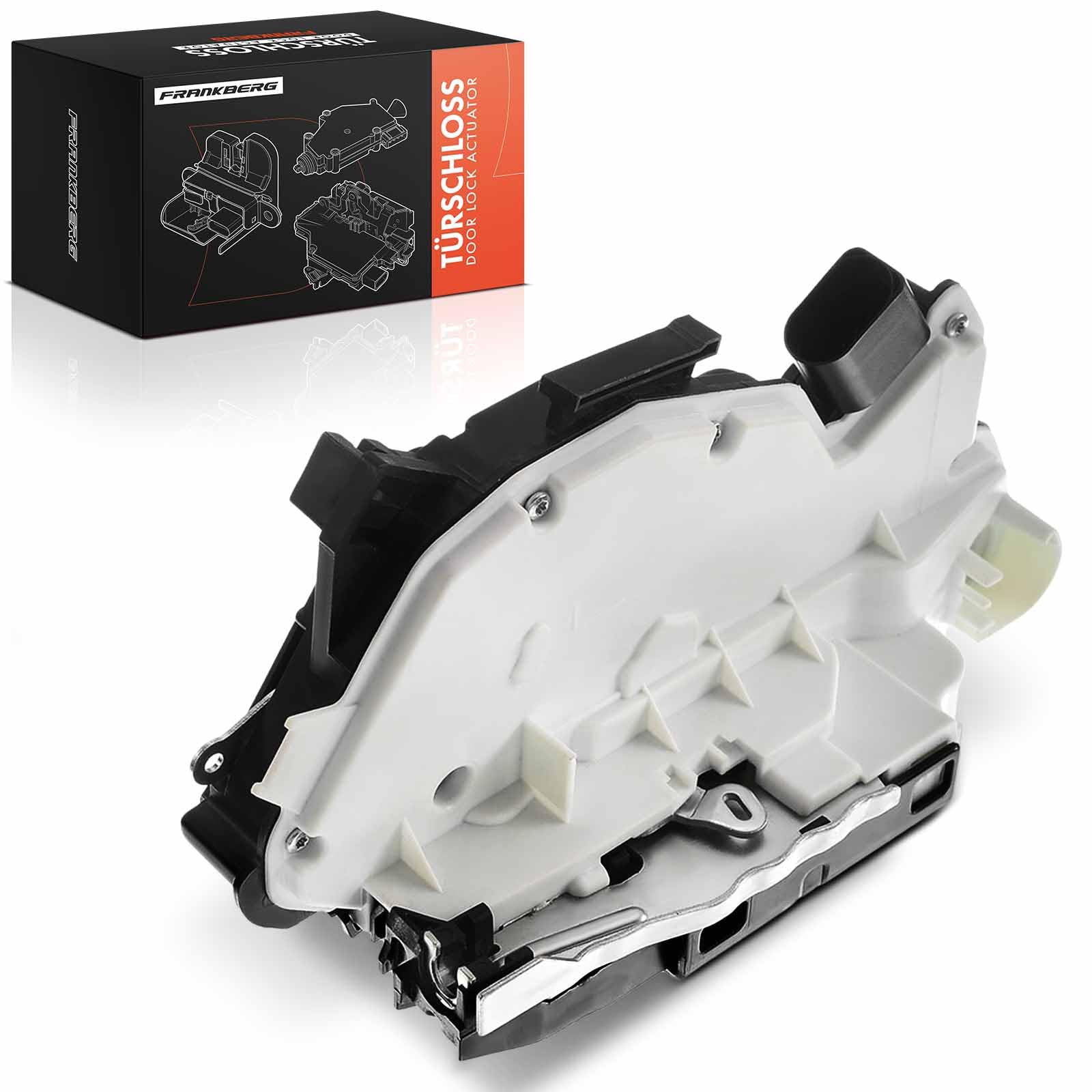 Frankberg Cerradura de puerta Servomotor Delantero Izquierda 7-Postes Compatible con A1 2010-2015 Ibiza IV 2012-2016 Fabia II 2011-2014 Superb II 2009-2015 T.i.g.u.a.n 2009-2014 Sustituir# 5N1837015A
