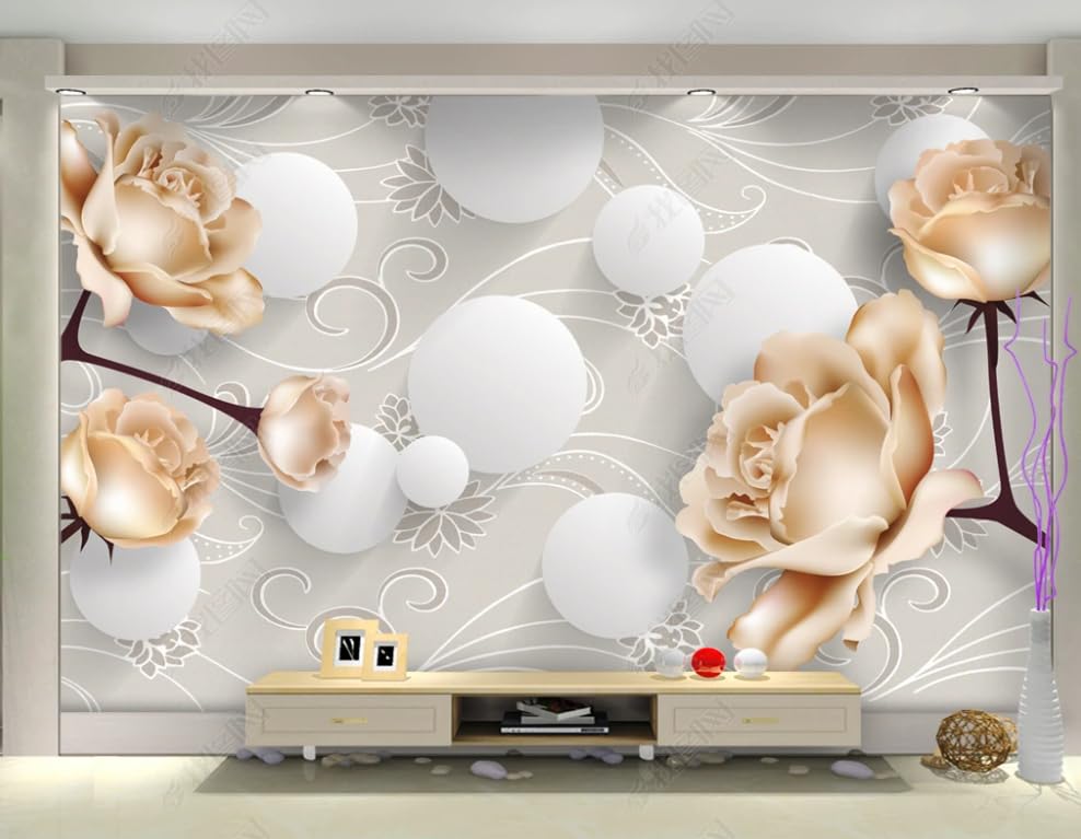Papier peint intissé rose pour relooker un grand mur de salon