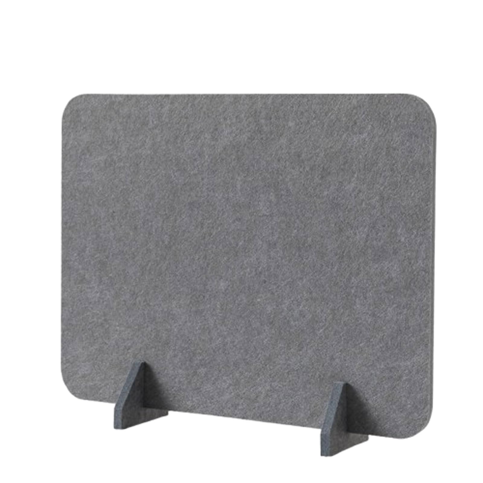 30x40cm,Acoustic Freestanding Desktop Partition,Felt Screen Reduce Noise And Visual Distractions For Classroom Office(Moonlight Gray)