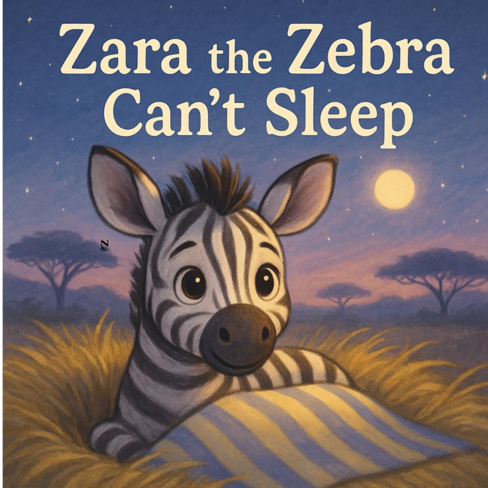 Zara the Zebra Can’t Sleep: A Gentle Bedtime Story About Calming Down and Falling Asleep