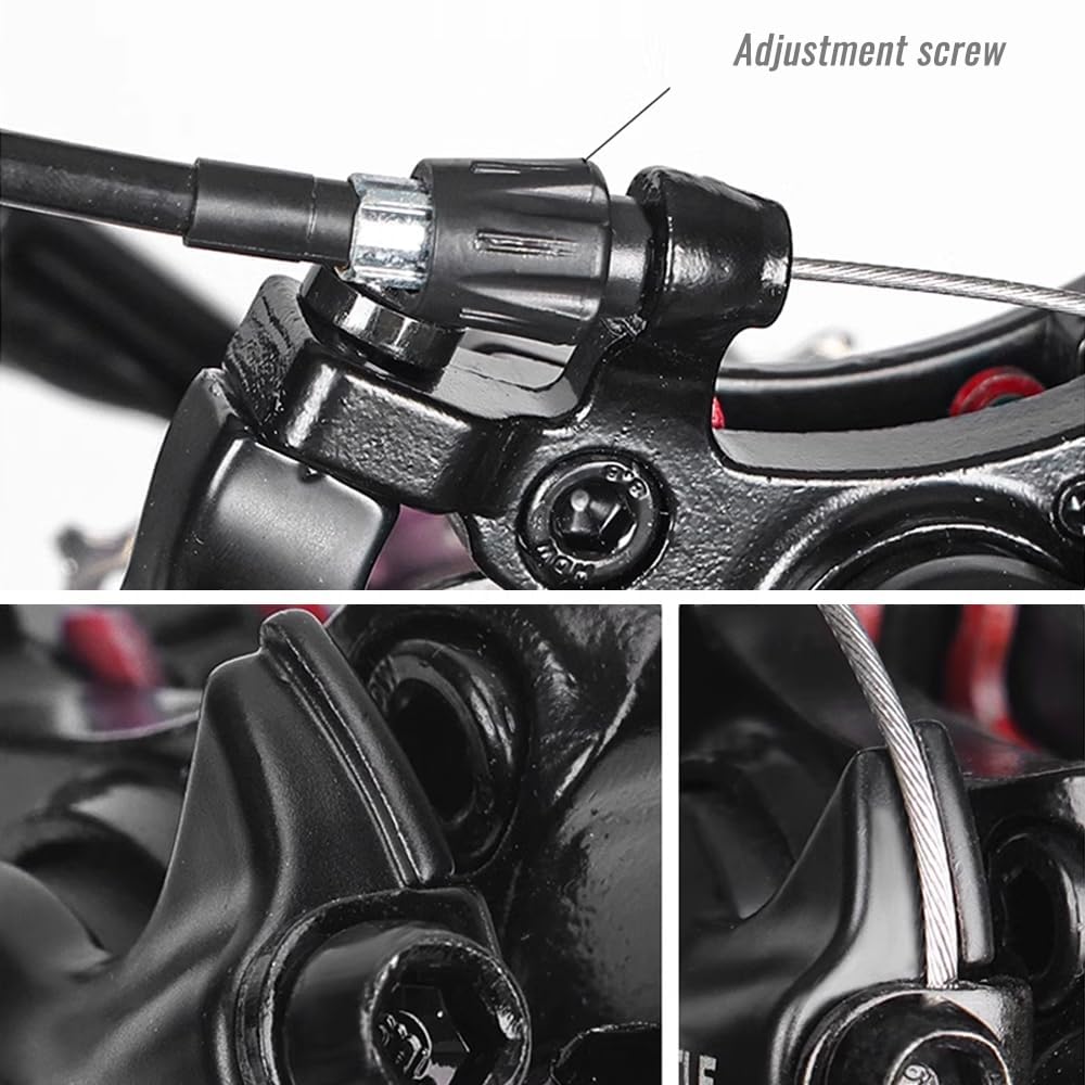 Set freno a disco per mountain bike G3/HS1 Kit freno a disco anteriore e posteriore da 160 mm con bulloni e cavo (set freno da scrivania R G3)