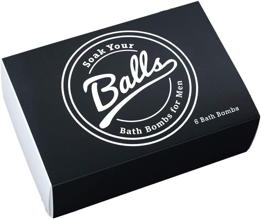 Men's Bath Bomb Set of 6 by Soak Your Balls