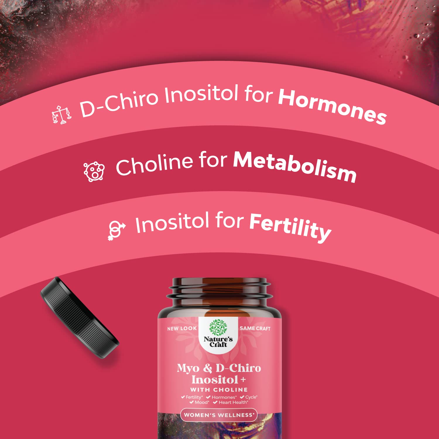 Buy MyoInositol & DChiro Inositol Capsules Choline Inositol