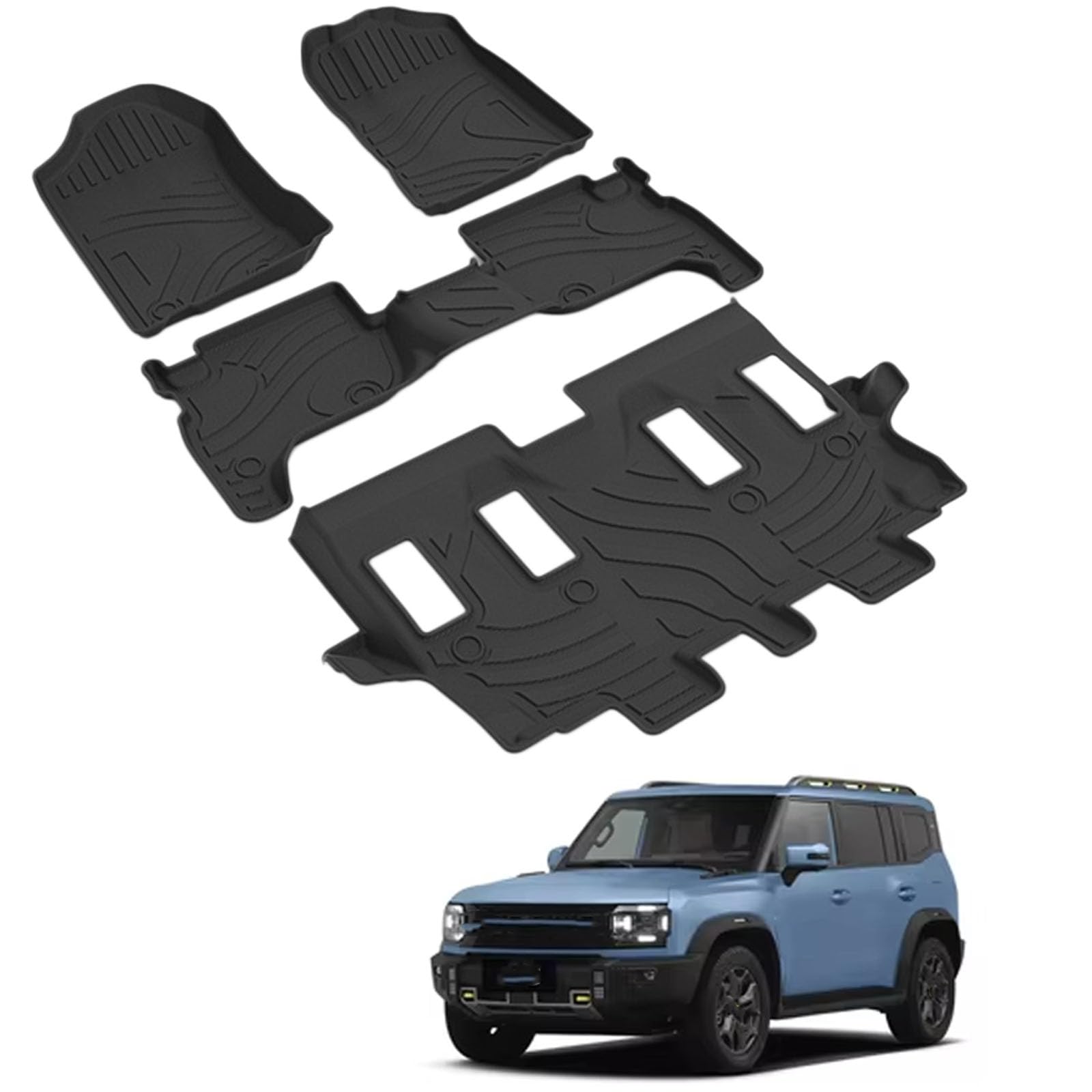 PAPEP Floor Mats for Jetour Traveler 5-seater 2023-2025 RHD