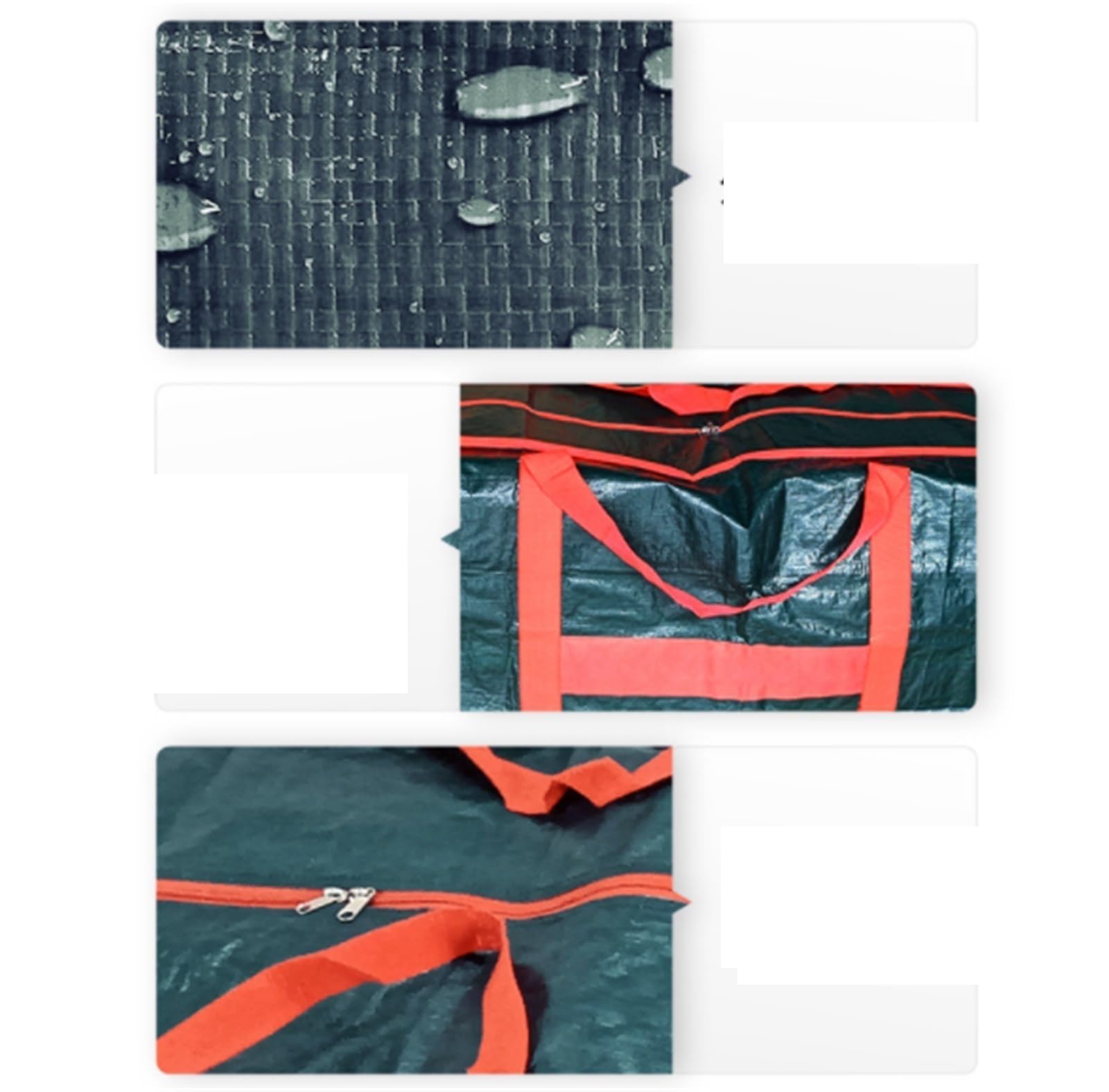 Borsa Albero Borsa Portaoggetti for Albero di Natale con Cerniera E Maniglia for Riporre Alberi Artificiali Contenitore Natale(165x38x76cm)