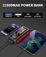 CARHEV JS-02 Autós Indításrásegítő Powerbank 2500A, 21800mAh - 8.0L Benzin/Dízel Motorokhoz, LED Lámpával, USB Gyorstöltéssel, IP65 Védelem 5