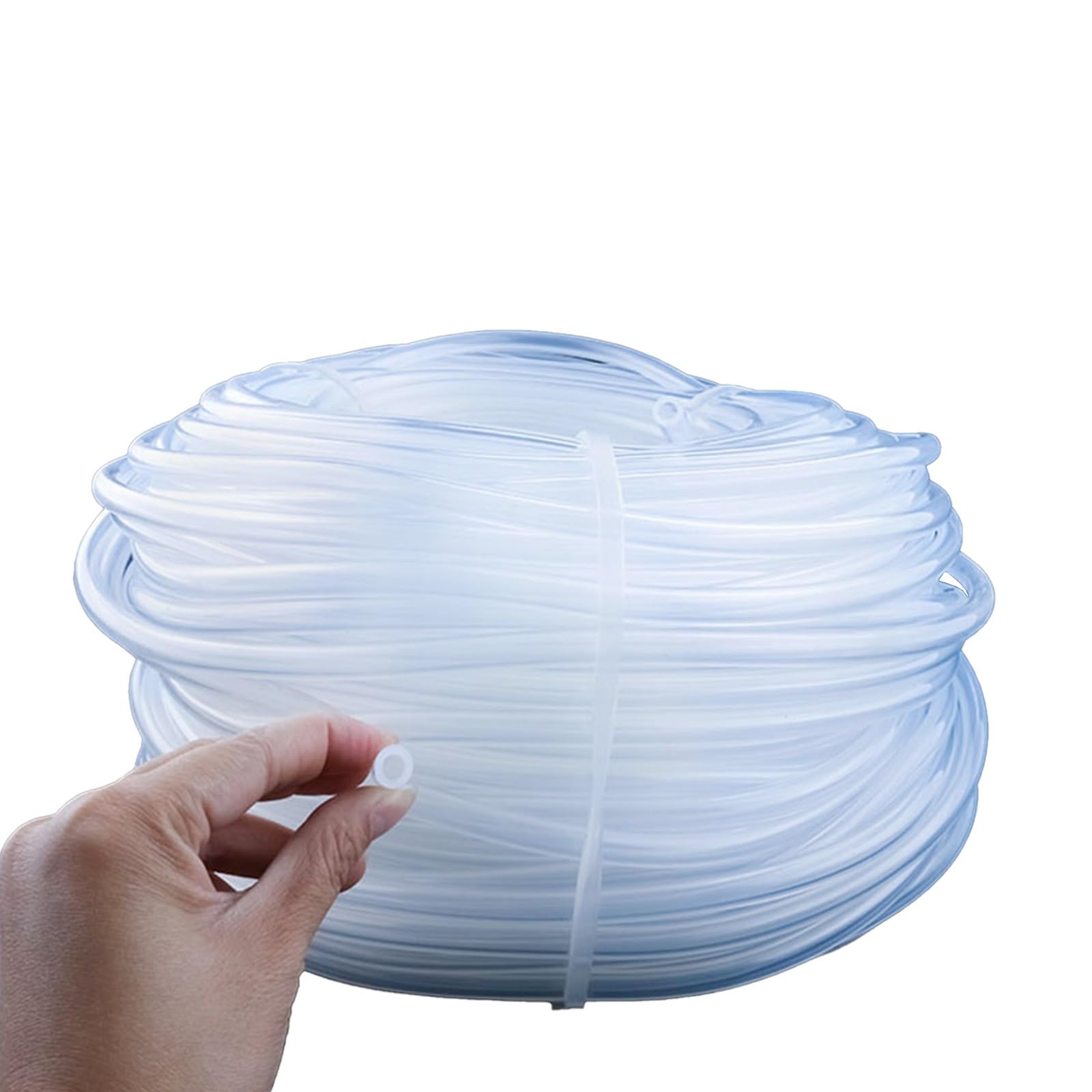 Transparent Food Grade Silicone Tube, 1M Flexible Garden Rubber Hose Aquarium Soft Tubing Hose(ID 8mm x OD 11mm)