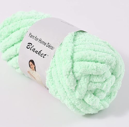 Miniatura 6 de Hilo grueso de felpilla para tejer en el brazo, para hacer tú mismo, manta de punto, cojín, cama, sofá, decoración del hogar (color beige, paquete