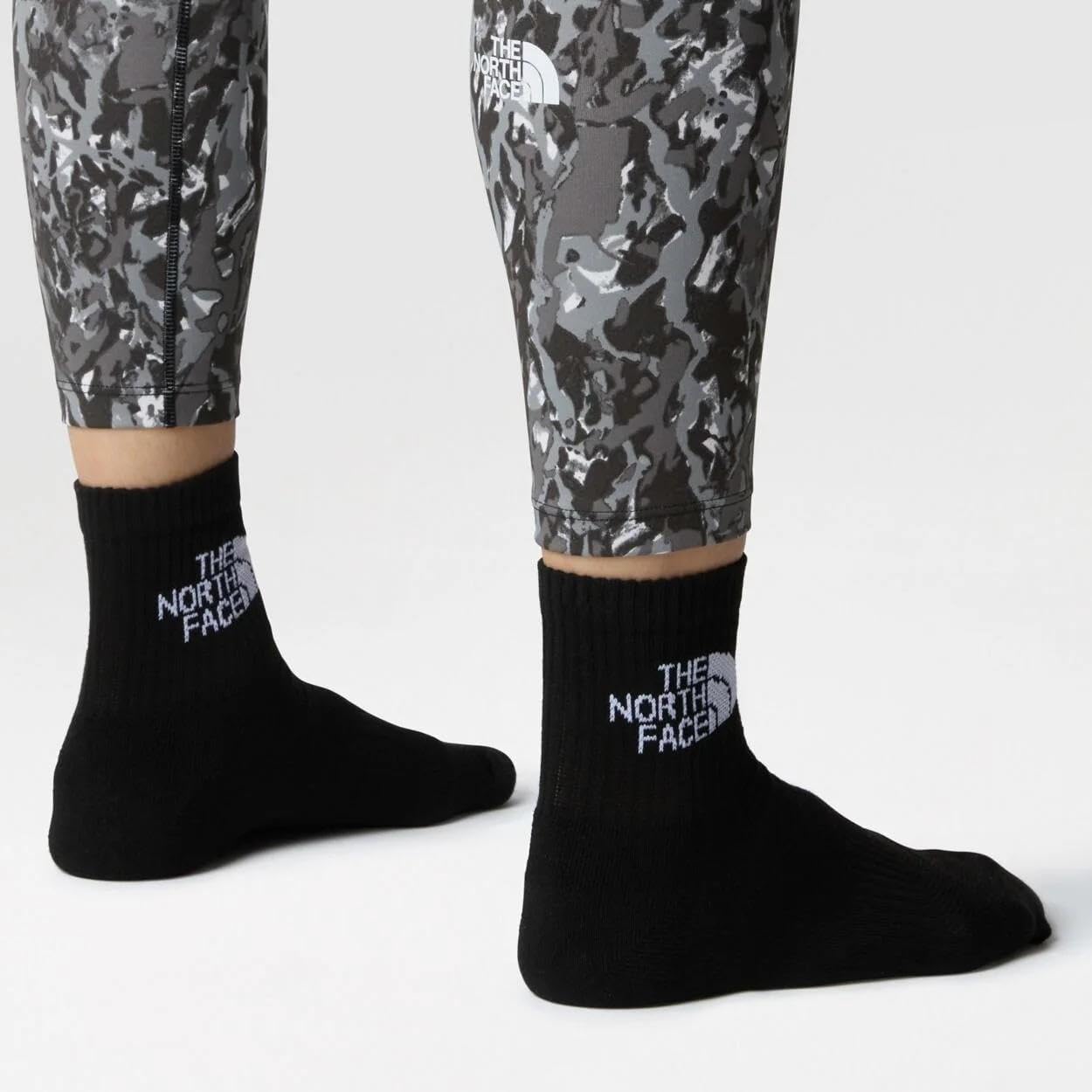 THE NORTH FACE Multisport Cush Quarter Sock | 3-pack, Breathable Athletic Socks for Men & Women, Light Cushion & Ribbed Cuff