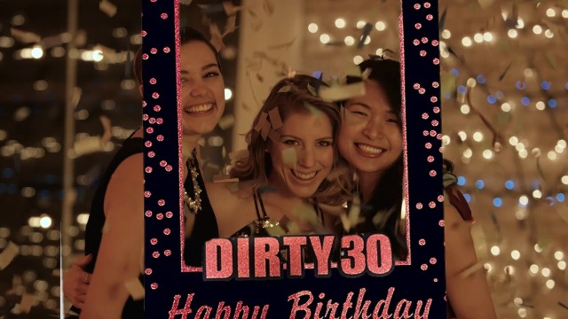 Cornice Foto 30° Compleanno - Props Per Photo Booth, Numeri Oro, Festa E Ricordo