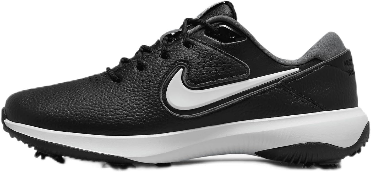 Nike Victory Pro 3 Men's Golf Shoes (DV6800-010, Black/White-Smoke Grey) Size 8.5