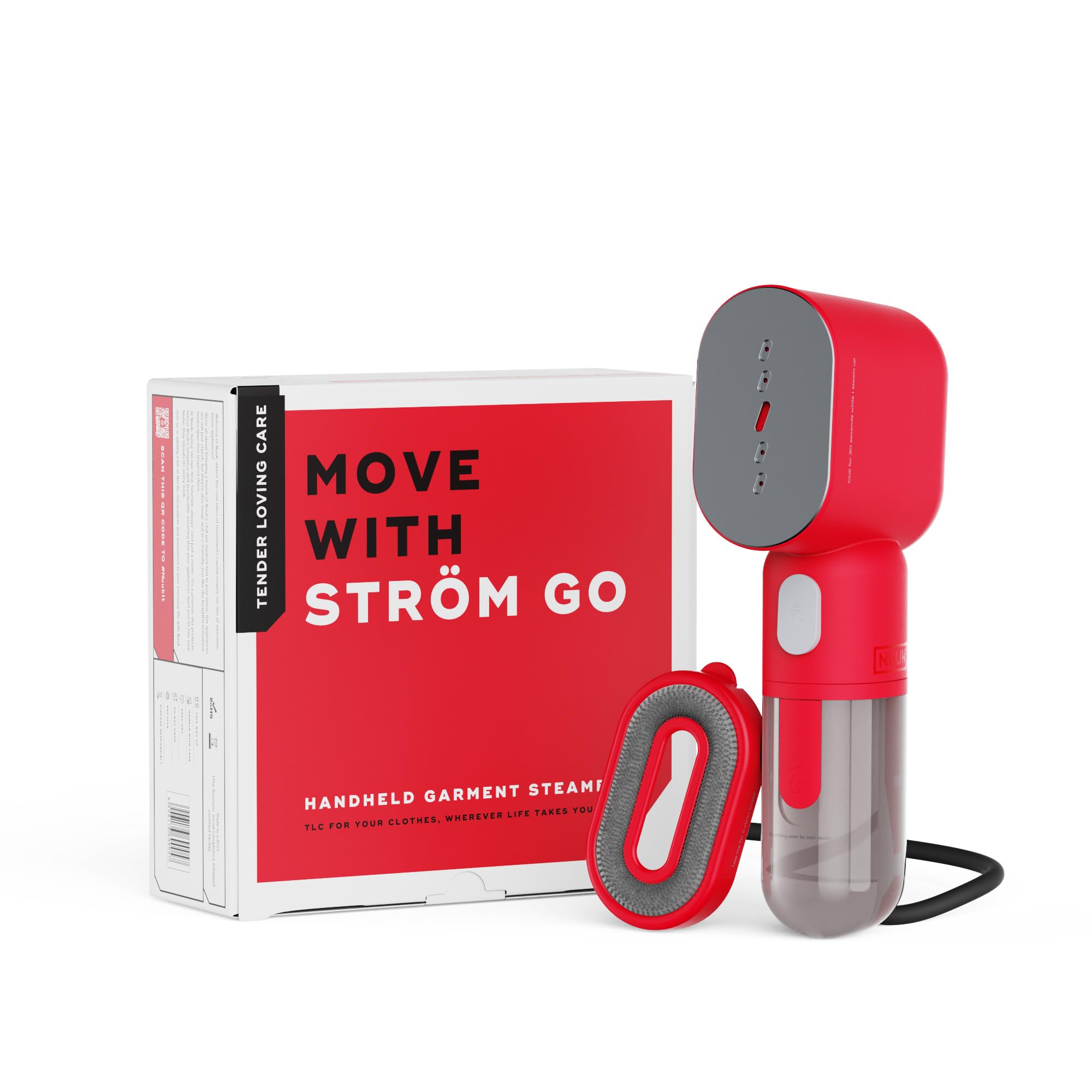 NUUK STROM GO Super Compact and Lightweight Travel Garment Steamer For Clothes | FREE Heat Resistant Travel Pouch | Vertical & Horizontal Steaming | 20g/min Steam | 30 Sec Heat Up | 100ml Water Tank (B0D4JXQGD7) Amazon Price History, Amazon Price Tracker