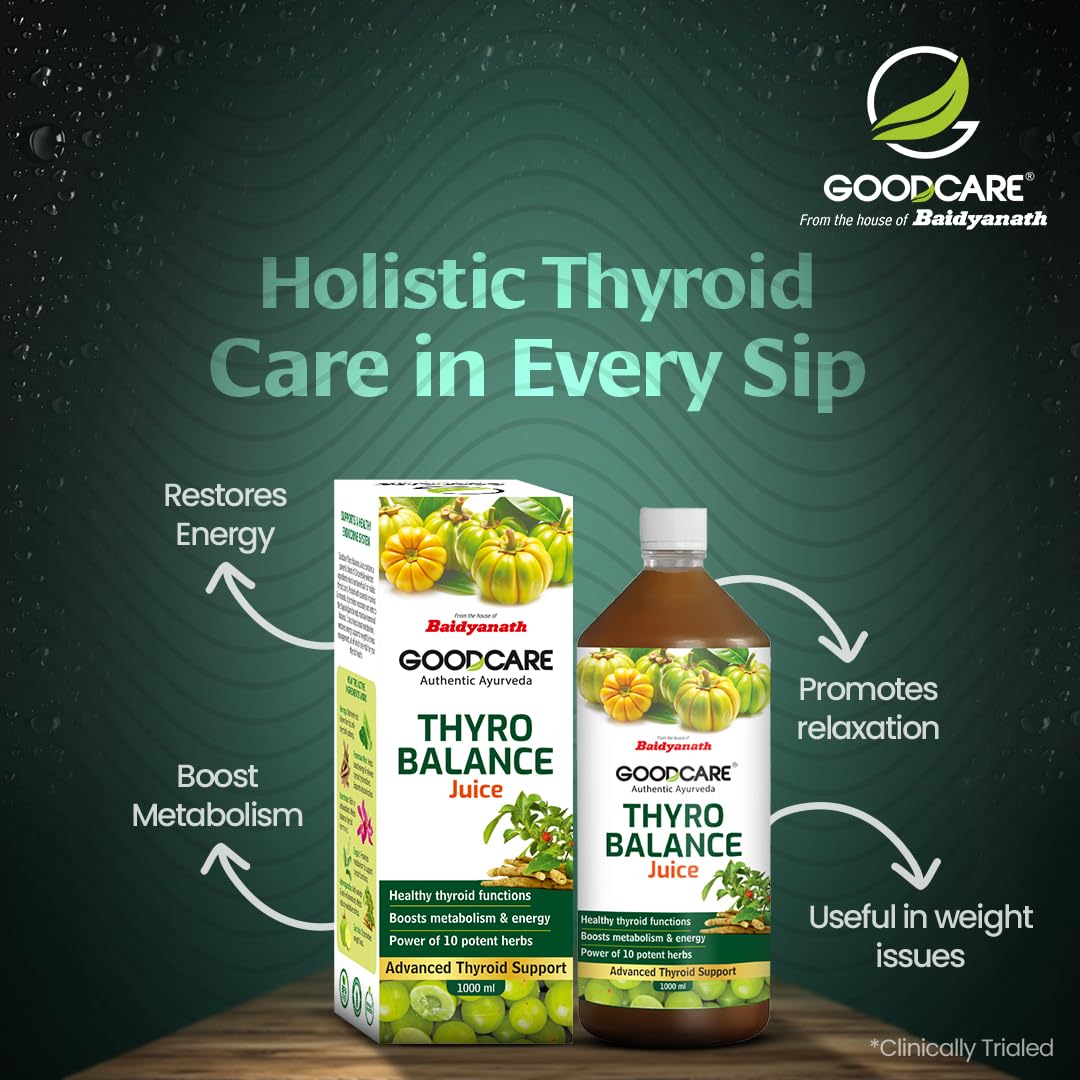 Goodcare Thyro Balance Juice-1000 Ml| Ayurvedic Thyroid Support| Better Metabolism| Balance Hormonal Changes| Natural Stress Reducer| With 10 Ayurvedic Ingredients For Immunity & Detox - Image 4 thumbnail