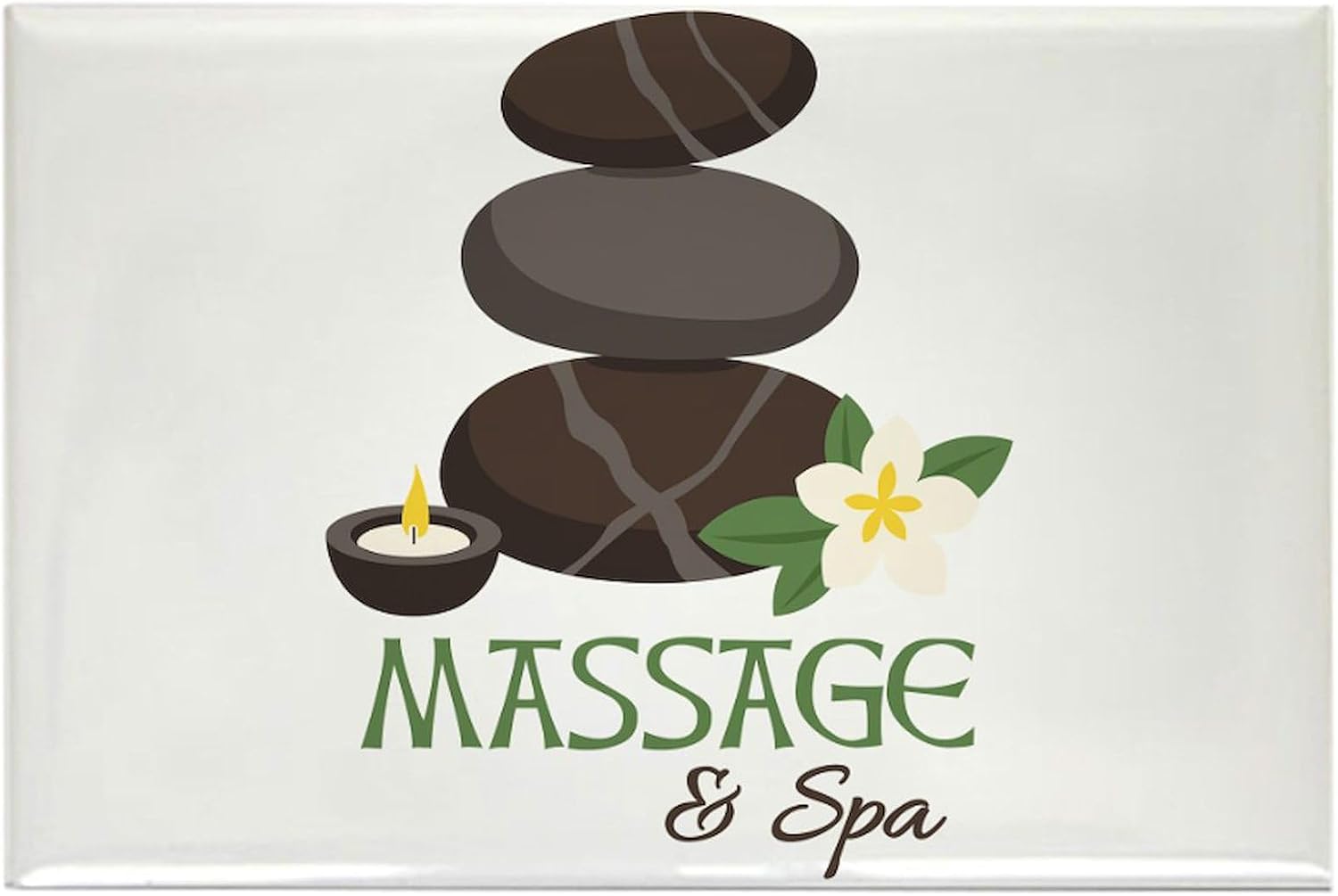CafePress Massage And Spa Magnets Rectangle Magnet, 2"x3" Refrigerator Magnet (10 pack)