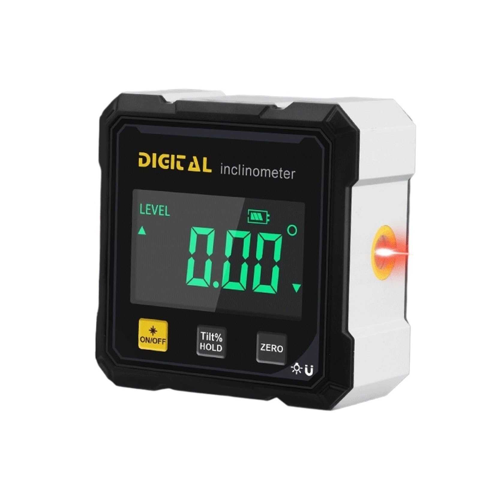 Evpeoetcpc Mini-Inclinometer Digital Level Angle Gauge, Single-Side Magnetic Digital Inclinometer Lcd Angle Protractor Electronic Level(Mini-Inclinometer)
