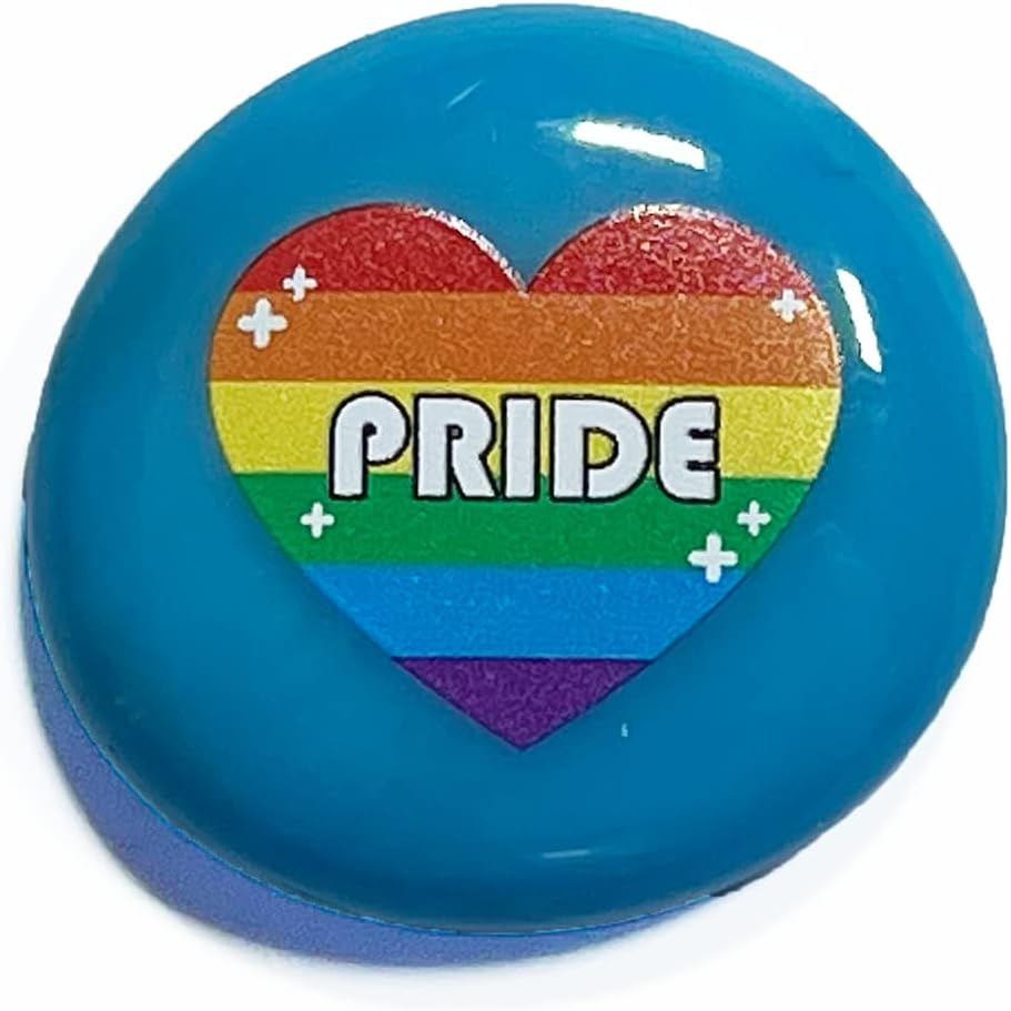 Lifeforce Glass Pride Stones, Set of 100 Empowering Pride and Diversity Glass Stones Printed with Text and Images with Retail Display