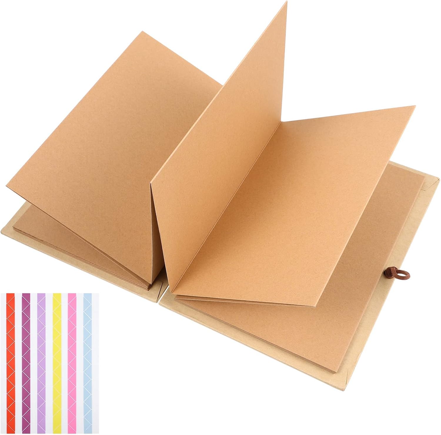 Album Fotografico Fai Da Te DesertBoy A5 - Copertina Rigida, Design A Fisarmonica, Con 4 Angoli Per Foto - Foto 6