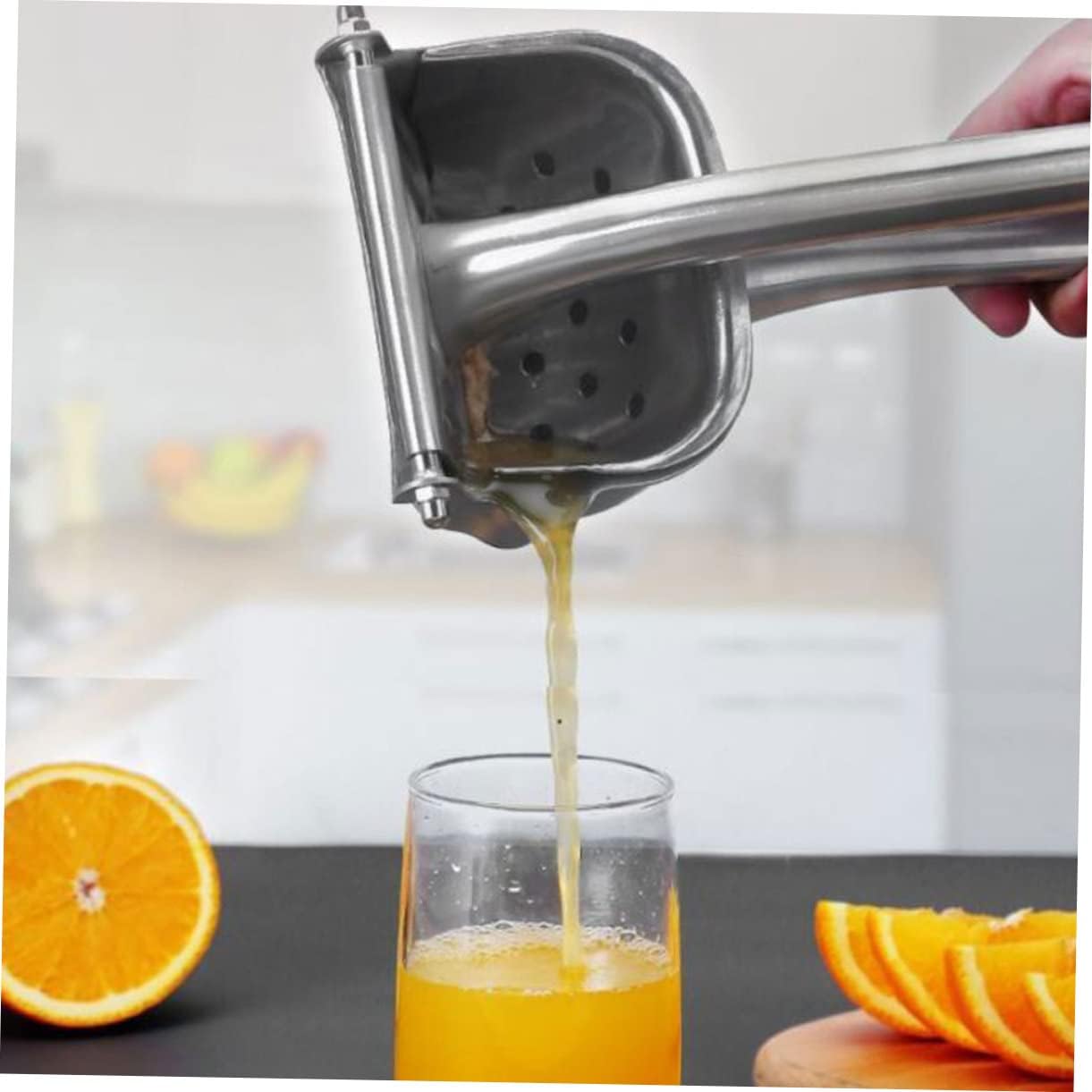 1Pc Manual Fruit Juicer Ergonomic Hand Press Citrus Squeezer for Kiwi Lemon Watermelon Convenient Easy to Clean Kitchen Juicer for Fresh Juice