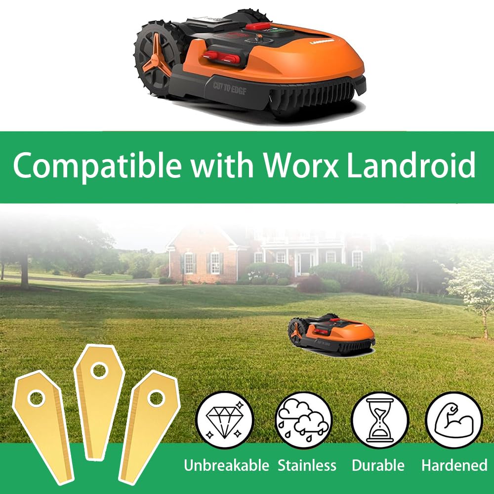 Lame Robot Tagliaerba,Set Di 36,Lame Per Tagliaerba,Lame In Acciaio Inossidabile