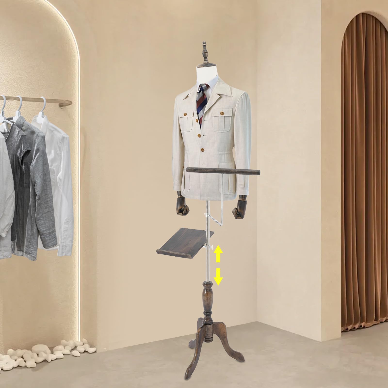 Clothing Form Clothing Display Model Male Mannequin for Sewing Mannequin Torso Adjustable Maniqui Retail Suit Form Model Display Torso