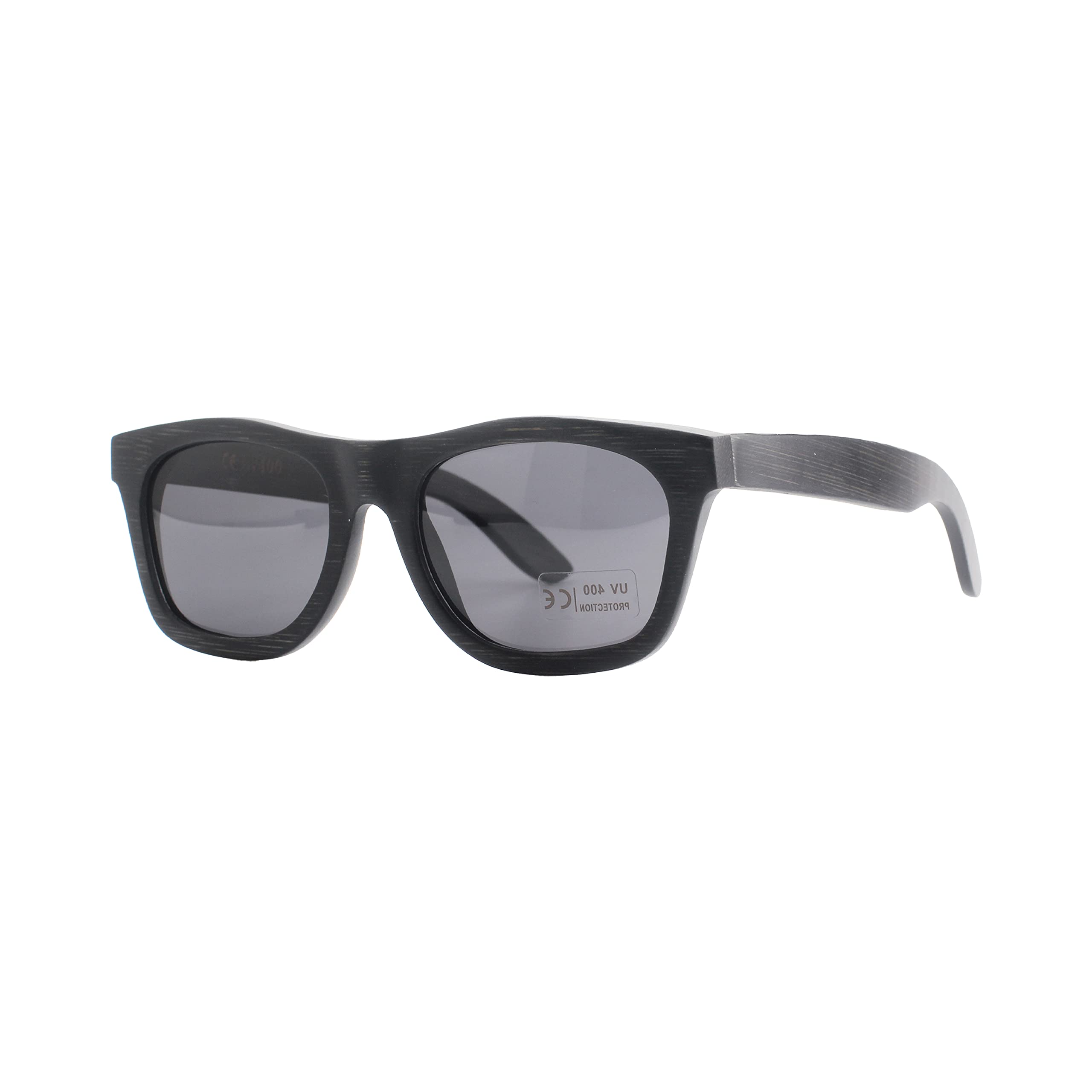 pandoo Bambus-Sonnenbrille mit Brillen-Etui | polarisiert & UV400 | verschiede Farben u verspiegelte Gläser, Damen, Herren, Unisex - Holz, UV-Schutz