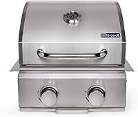 Le Cook Churrasqueira Inox Gás 2 Queimadores Embutir Sobrepor alta performace