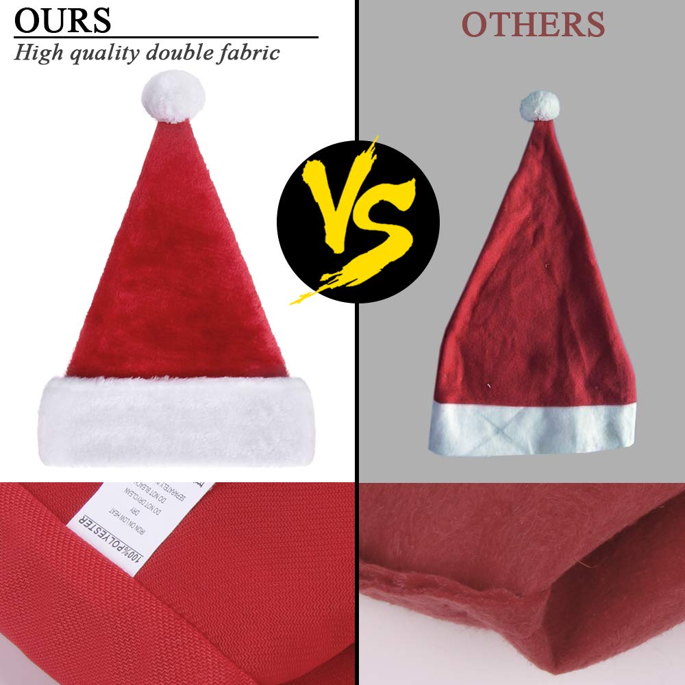 CLOOOUDS Sombrero De Papá Noel Con Lentejuelas De Punto De Navidad Para Adultos, Sombreros De Navidad Con Purpurina Para Mujeres Y Hombres
