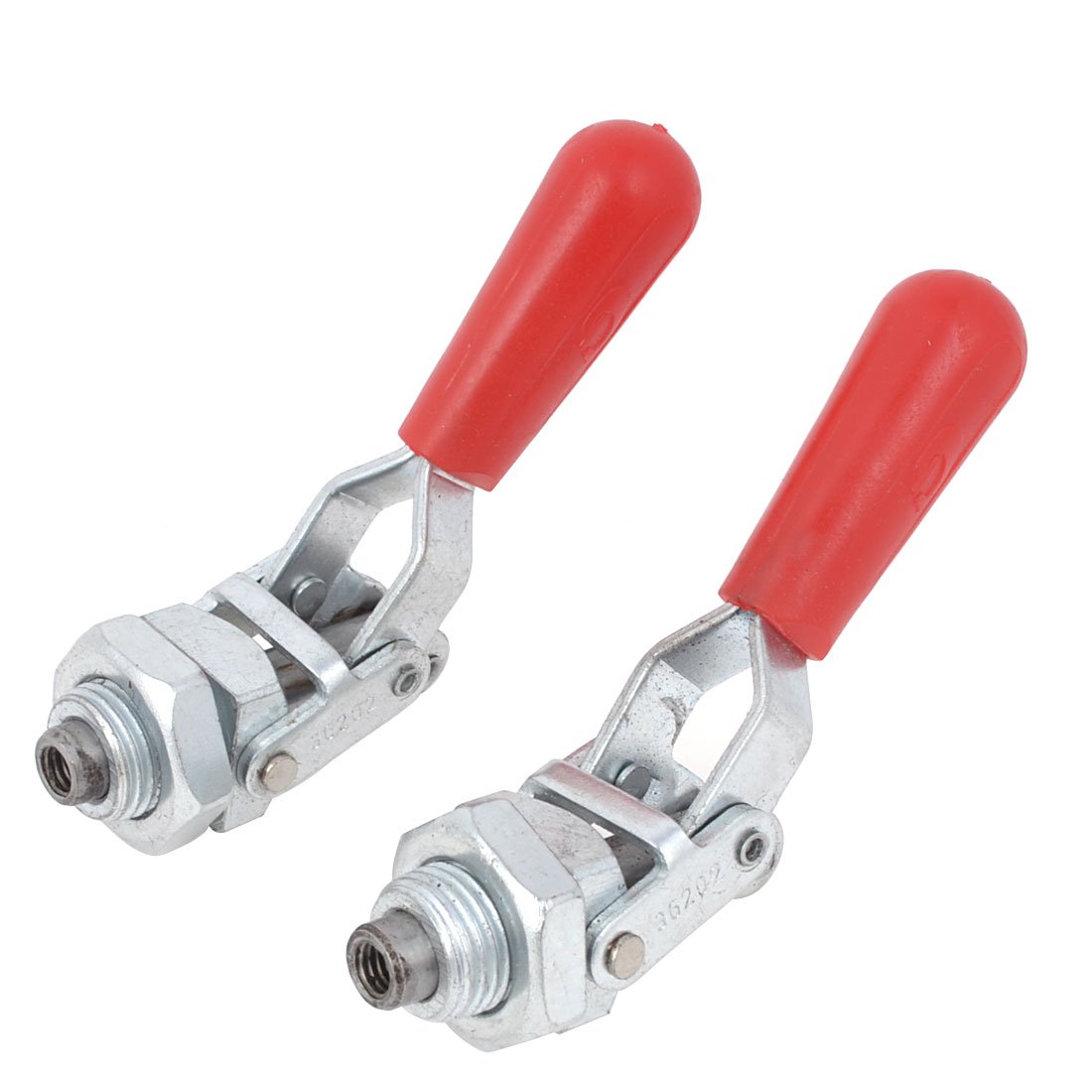 Uxcell Red,Silver Sourcingmap 36202 91Kg 200-Pound Quick Holding Push Pull Toggle Clamp, 2-Piece