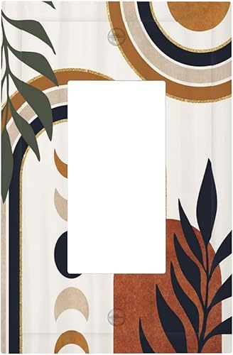 Miniatura 10 de Cubiertas de Interruptor de Luz de 1 Gang Medieval Abstracto Moderno Luna Estrellado Gran Ola Toggle Simple Placa de Pared Cubierta Decorativa de