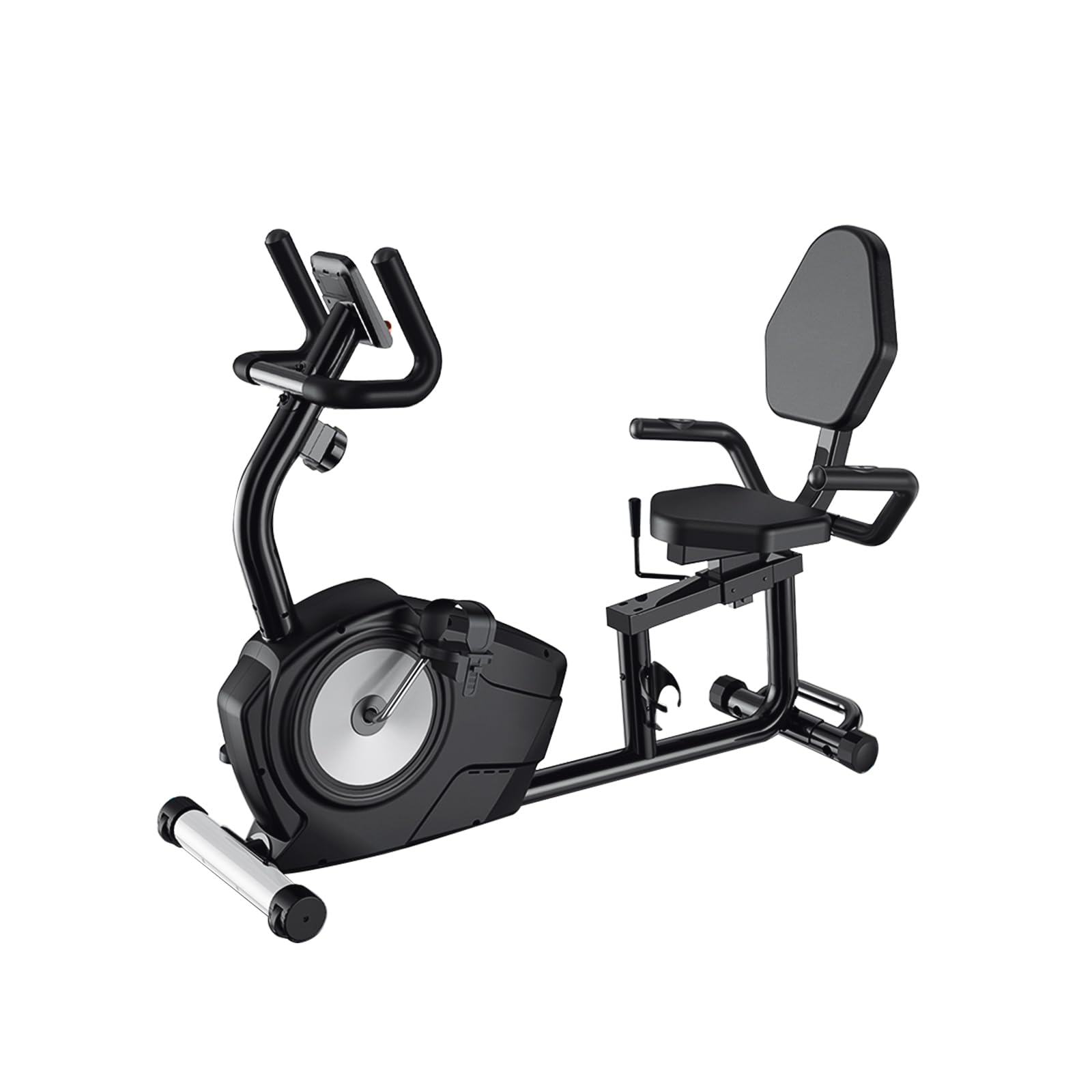 Recumbent Exercise Bike, Recumbent Stationary Bike for Home, Recumbent Bike with 400LB Weight Capacity Whisper-Quiet 16 Levels Magnetic Resistance Heart Rate Handle and Multi-Function LCD Comfortable Seat