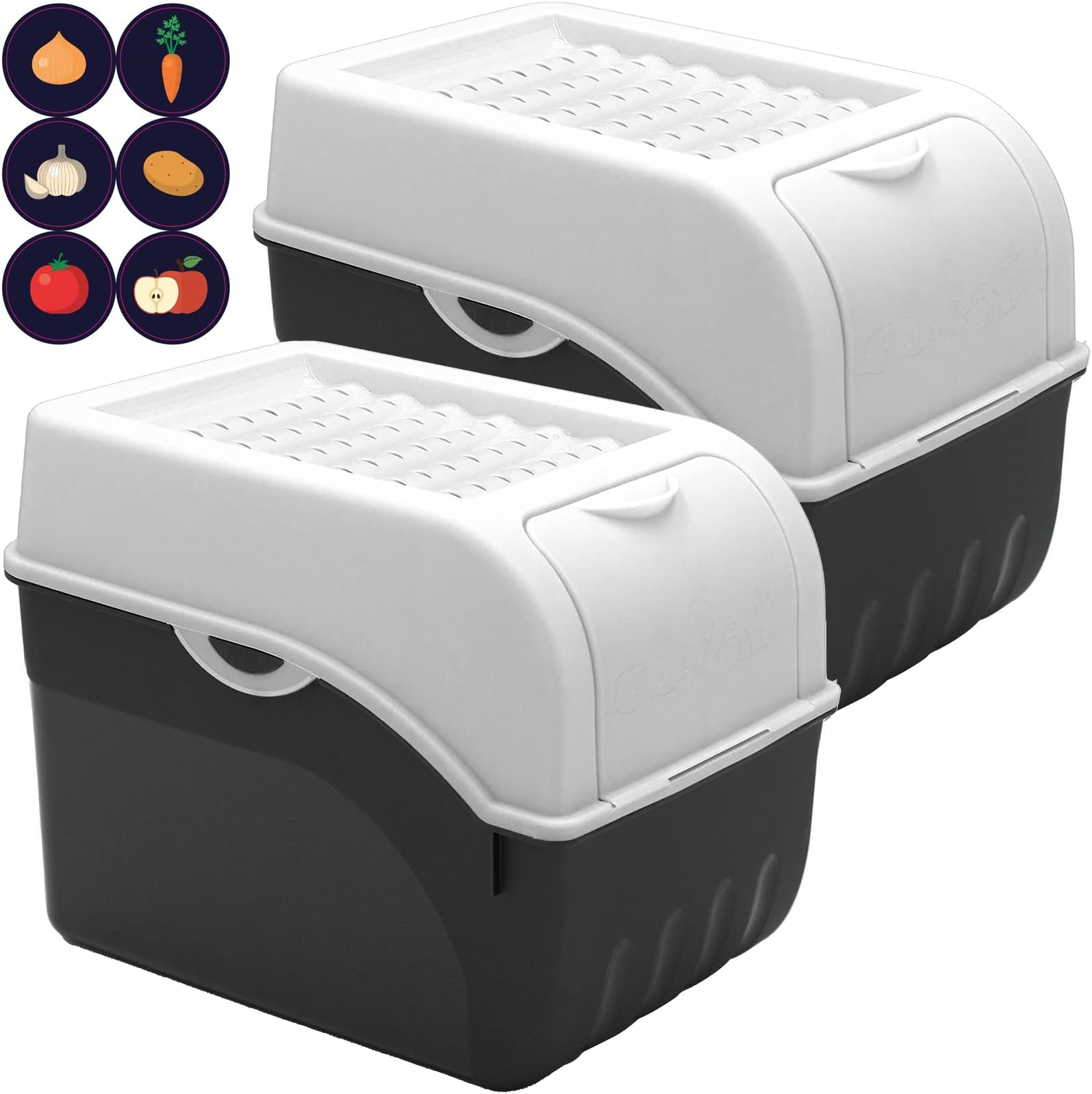 Boîte De Rangement Orion Group Pour Légumes, Fruits, Oignons, Pommes De Terre 12 Litres Blanc