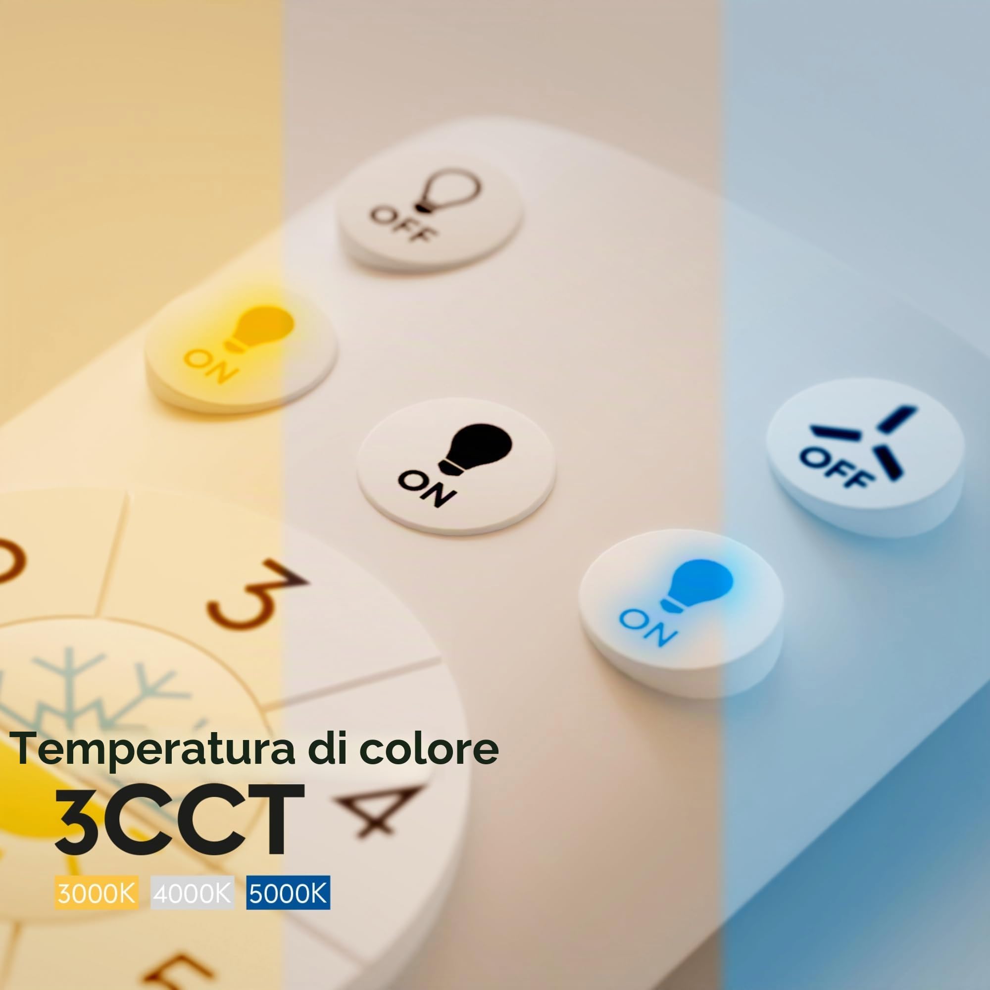 Sulion - Ventilatore da soffitto con luce LED 142 cm - Regolabile - Motore DC silenzioso 36 W - Pale in legno massello per esterni IP44 e interni - Con telecomando - Bianco legno chiaro