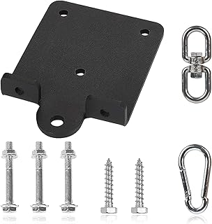 Soporte resistente para saco de boxeo, rotación de 360°, soporte de saco de boxeo resistente, colgador de techo para entrenamiento de boxeo, Muay Thai, yoga aéreo, saco de arena, sillas columpios y