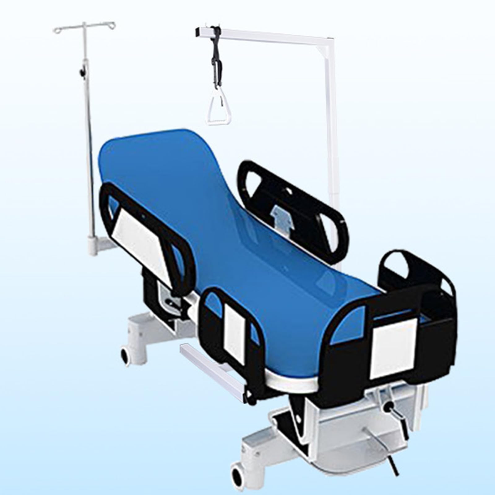 Heavy Duty Bed Trapezo Bar – Binario sopraelevato di assistenza per pazienti con maniglie per trazioni per assistenza domiciliare e mobilità per il supporto del comodino