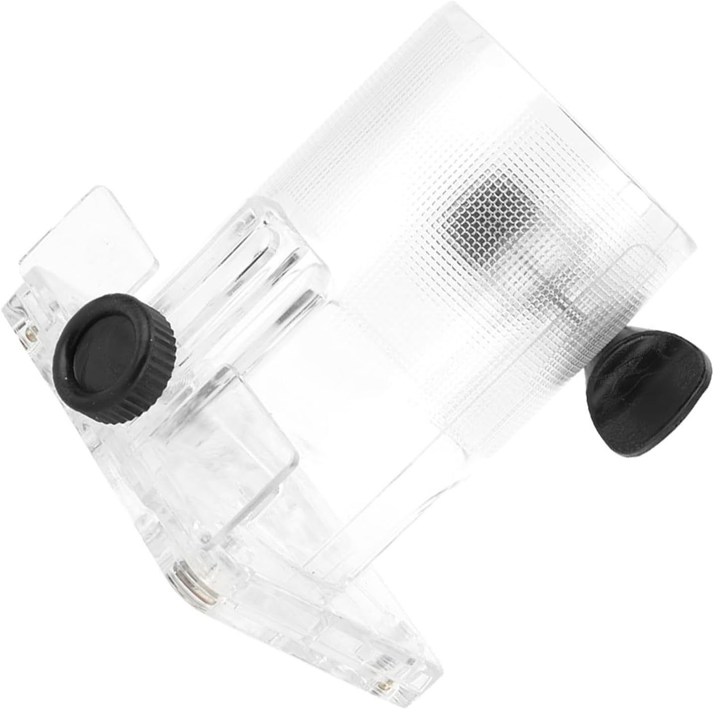 Router Base, Durable Transparent PC Material with Easy Adjustment Knob, Trimmer Base, Thickened Style for Professional Woodworkers, DIY Enthusiasts, Home Renovation Projects, Furni