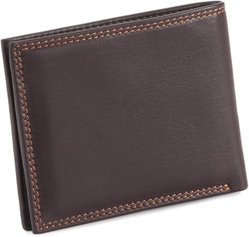 Miniatura 2 de Style n Craft 300720-BR - Cartera de estilo delgado con doble pliegue color marrón