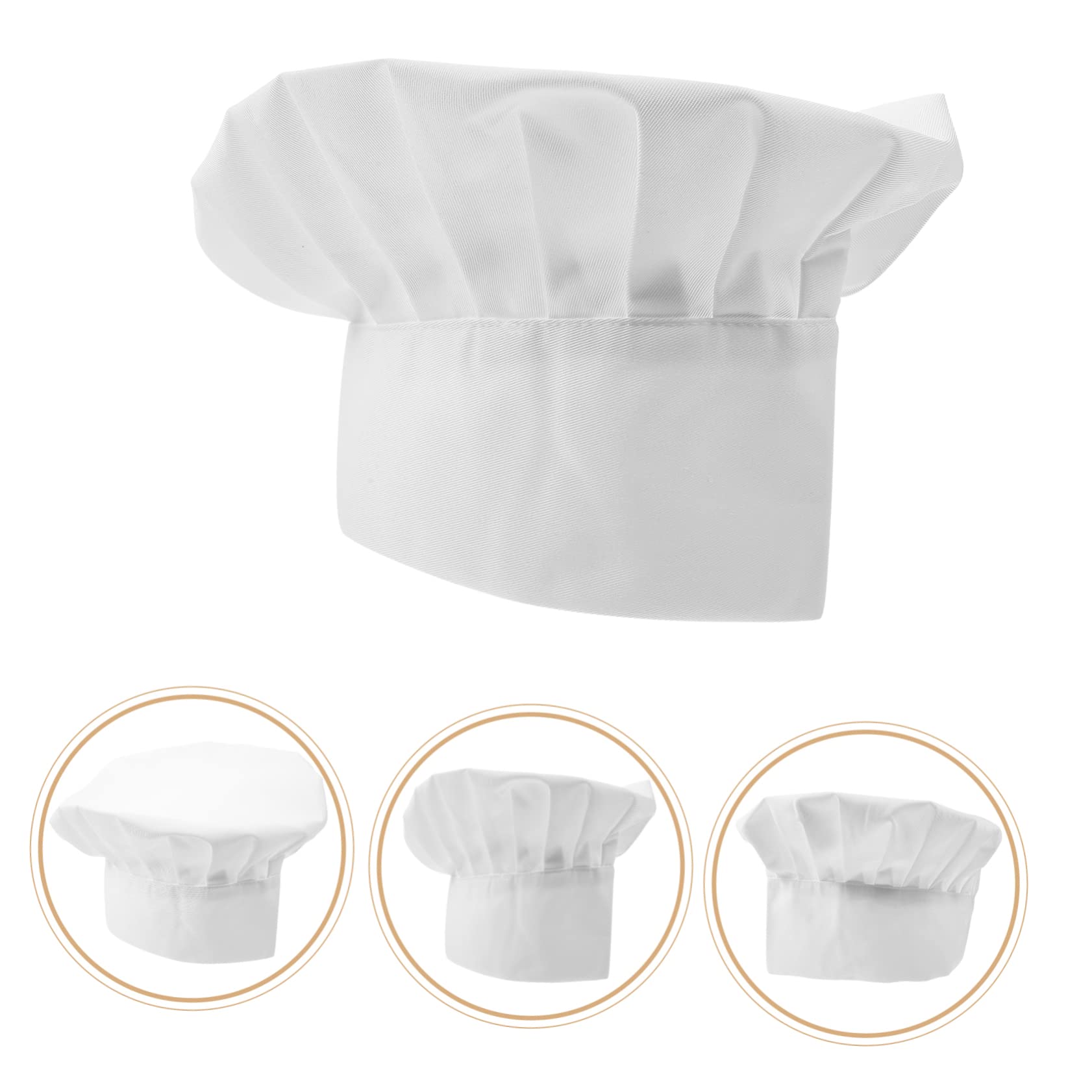 BESPORTBLE Kitchen Chef Hat Cotton Cloth Working Cap for Restaurant Durable and Comfortable Cooking Hat Unisex Design for Kitchen and Barbecue Use White