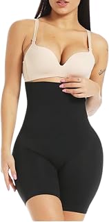 KROYWEN Women's Tummy Tucker High Waist Shapewear with Anti Rolling Strip Panties Shapewear (Free-Size) Price In India