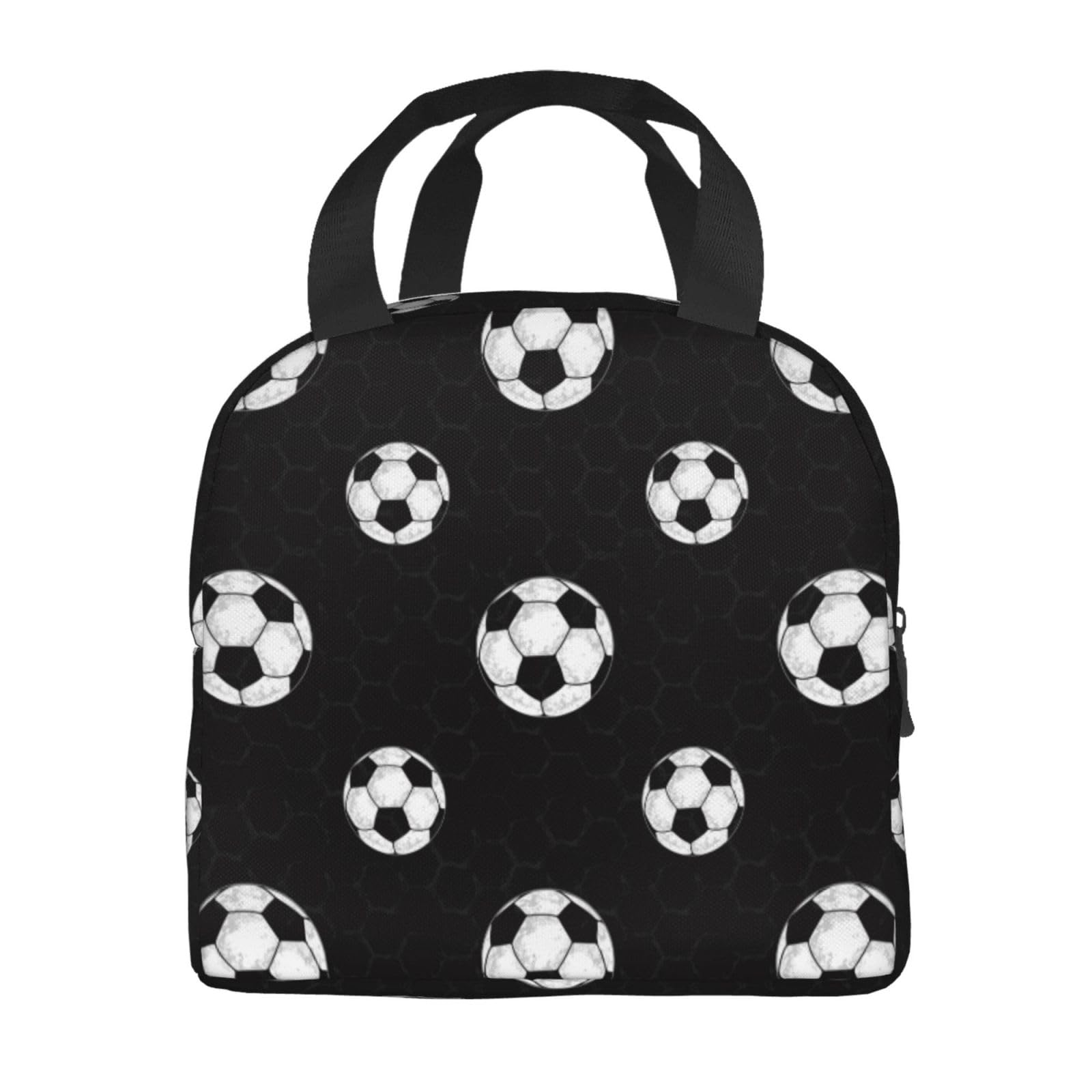 Amazon | ランチバッグ サッカーボール柄 保冷 保温 保冷バッグ お弁当 