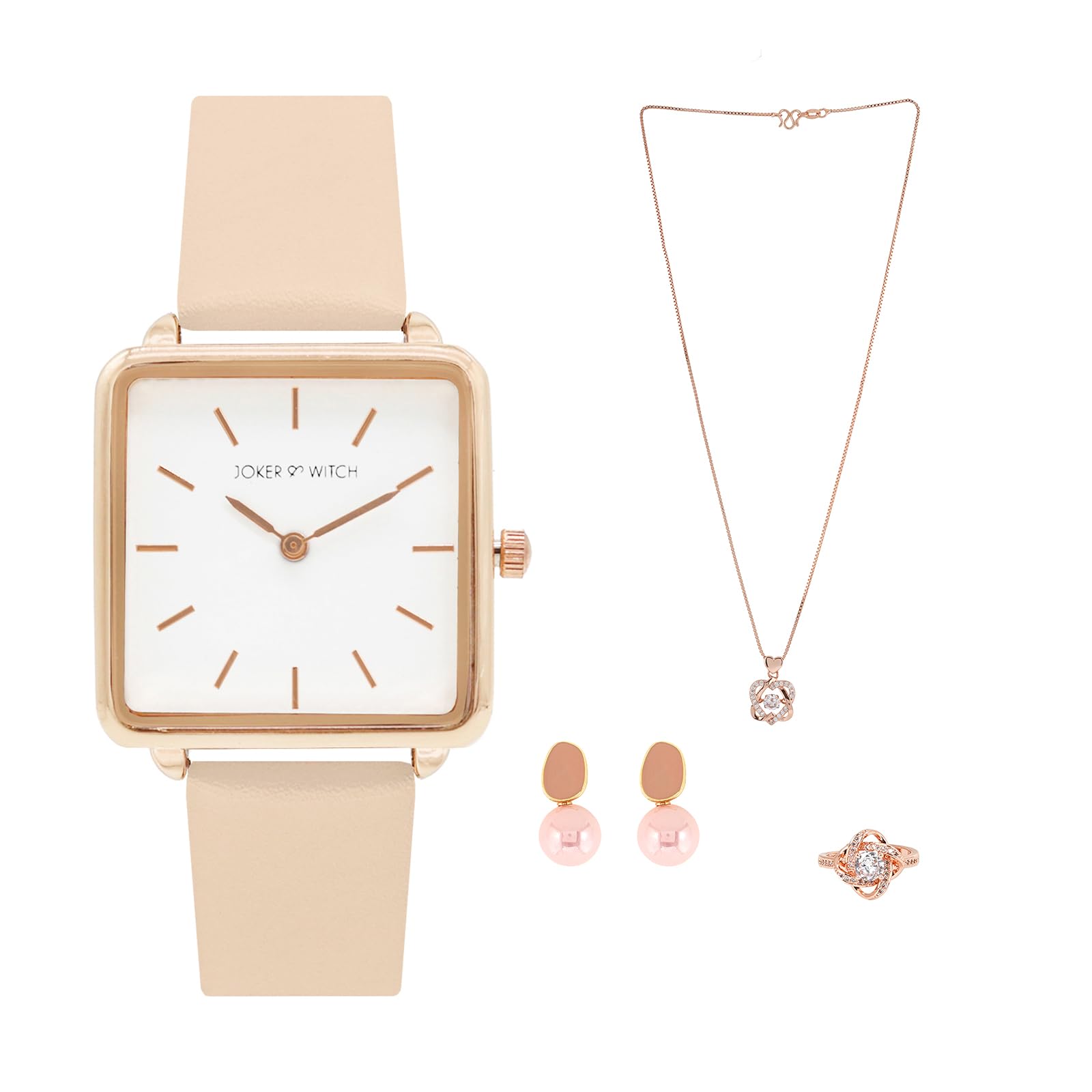 Joker & Witch Lush Pink Love Stack Womens Watch Gift Sets (B0CC535QPB) Amazon Price History, Amazon Price Tracker