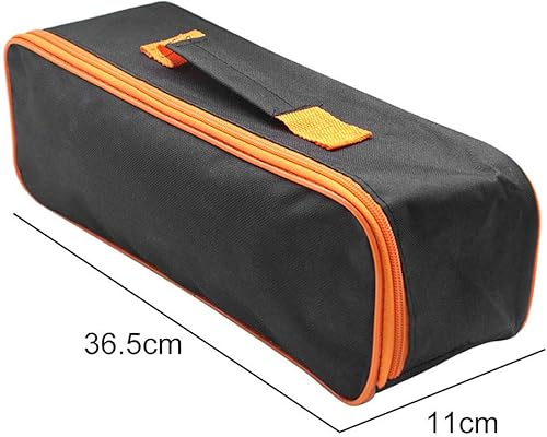 Miniatura 7 de Bolsa de herramientas de alta resistencia, organizador de herramientas de 14 pulgadas, bolsa de almacenamiento de herramientas de boca ancha para