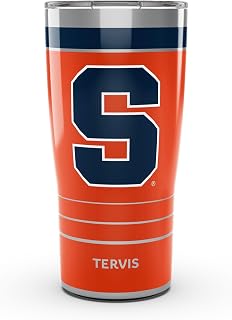 Tervis Traveler Syracuse Orange - MVP Triple Walled Insulated Tumbler Travel Cup Keeps Drinks Cold & Hot, 20oz, Stainless Steel