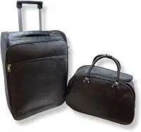 Kit Mala de Viagem Executiva Padrão Bordo + Mala de Mão (Preto)
