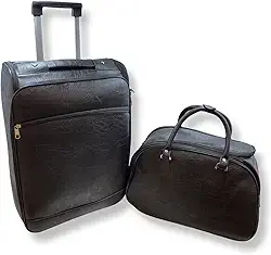 Kit Mala de Viagem Executiva Padrão Bordo + Mala de Mão (Preto)