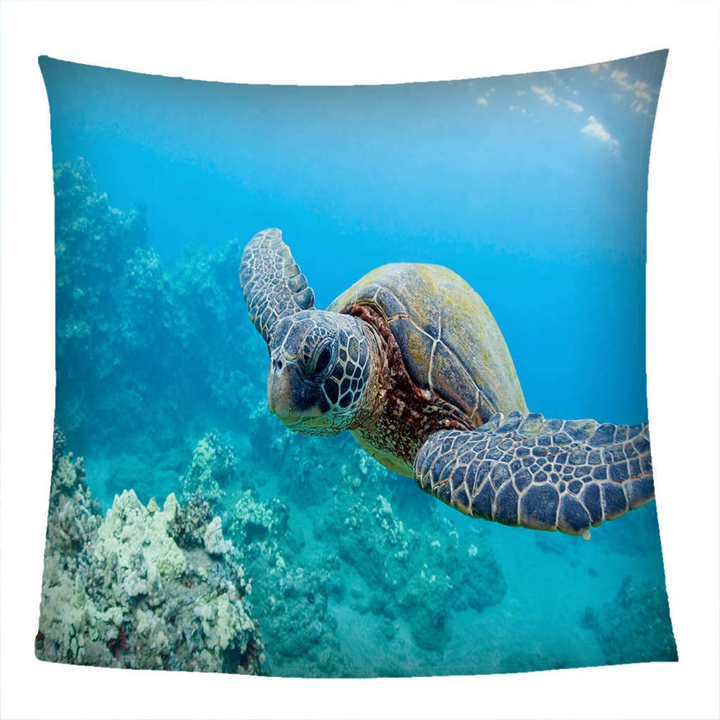 Koc polarowy zwierzęta i żółwie narzuta koc na sofę ciepły miękki koc na łóżko kanapy fotele, pasuje na cały sezon 150 x 199 cm