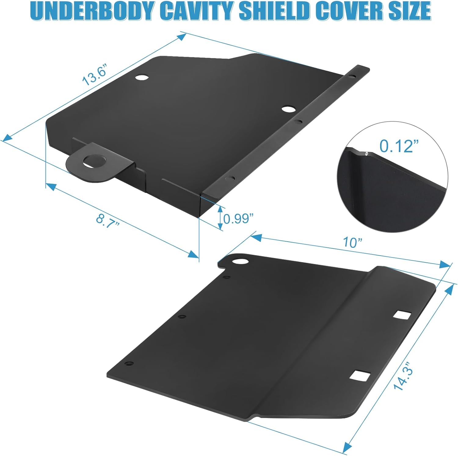 Underbody Cavity Splash Shield Cover Board for 2022-2025 Ford Maverick Accessories, Splash Shield Guard Under Car W/Accessories and Tools, Left Driver Side Rear Wheel Mud Flap Full Protection