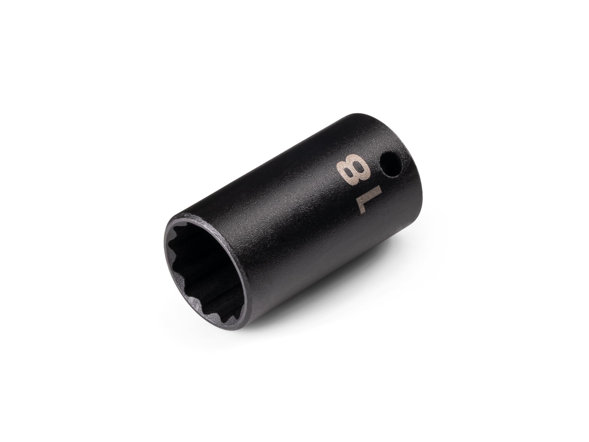 TEKTON 3/8 Inch Drive x 18 mm Semi-Deep 12-Point Impact Socket | SID14318