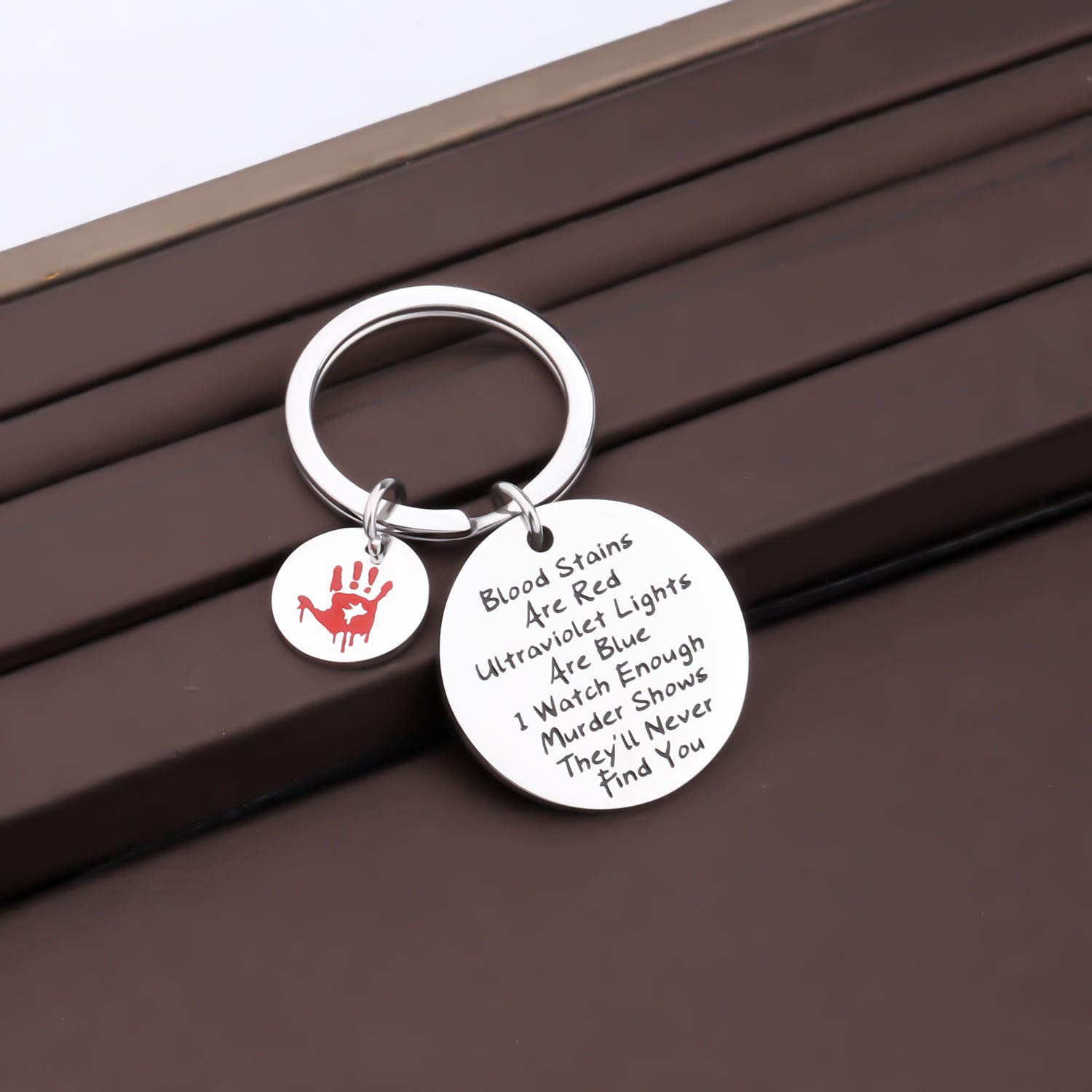 Horror Make-up Tasche Mit Crime-Spruch – „Blutflecken Sind Rot“ – Perfekt Für True-Crime Fans